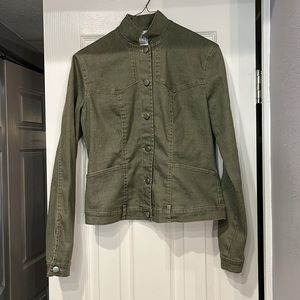Di Vita green western ladies jacket. Top stitching size 4 super cute.